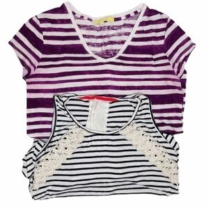 LOFT / Xhilaration Stripe Tops Medium